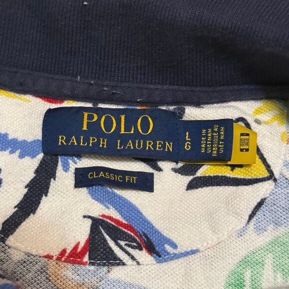 Polo Ralph Lauren Classic Fit Shirt Polo Bear Surf Nautical AOP Size Large - Picture 6 of 8